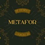 Metafor Ne Demek